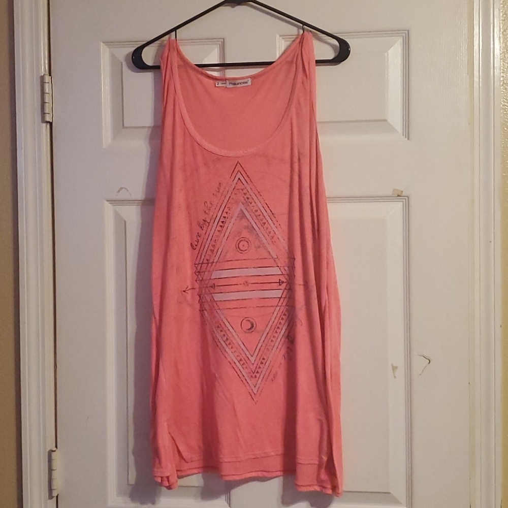 Pink summer tank top